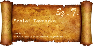 Szalai Tavaszka névjegykártya